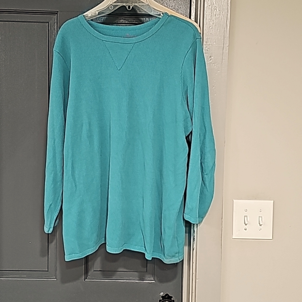 Woman Within 1x Waffle Sweater